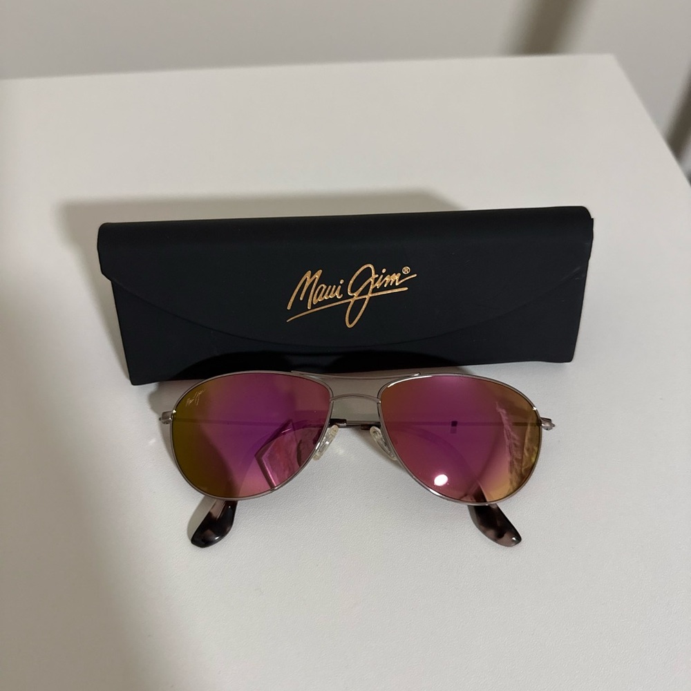 Maui Jim Pink Aviator Sunglasses